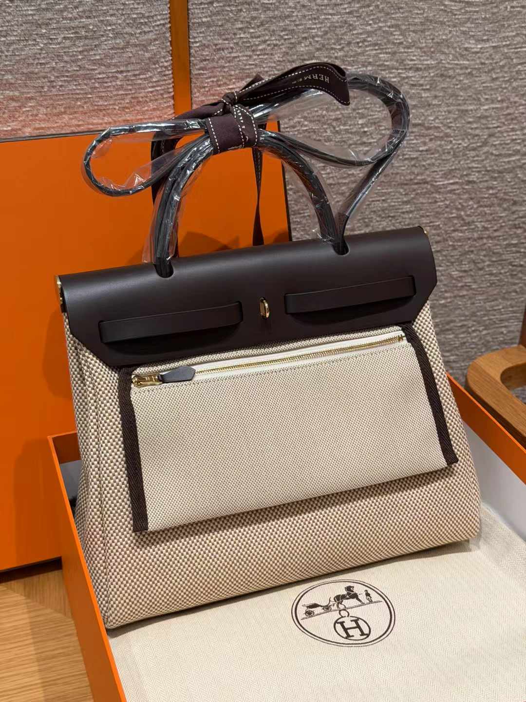 에르메스 에르백 31 에크뤼 / 베이지 / 나튀렐 사블 / 46 에벤