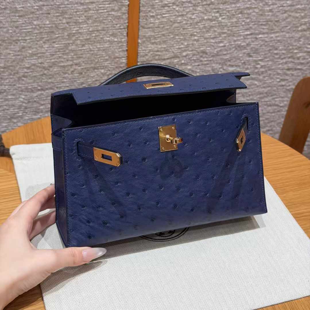 에르메스 켈리 포쉐트 73 블루 사피르 9